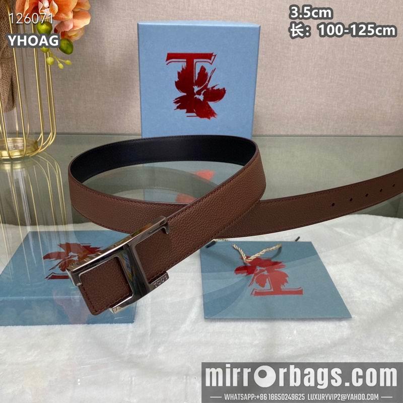 Tod's belt 35mmX100-125cm 8L07