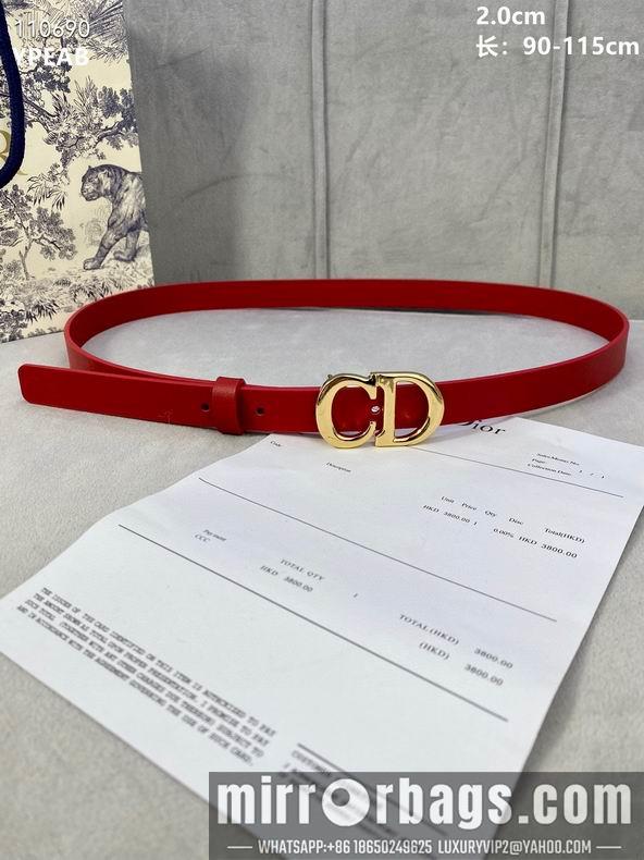 Dior Belt 20mmX90-115cm 8L04