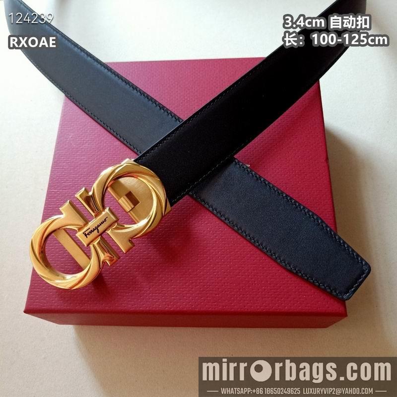 Ferragamo belt 34mmX100-125cm 8L07