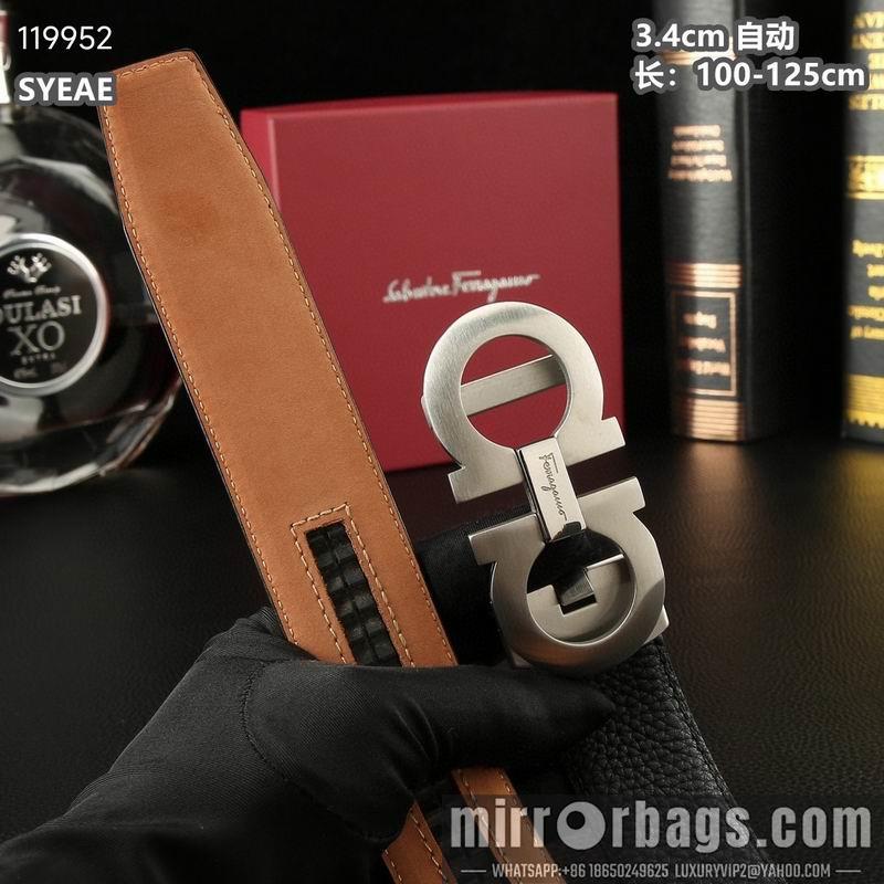 Ferragamo belt 34mmX100-125cm 8L06