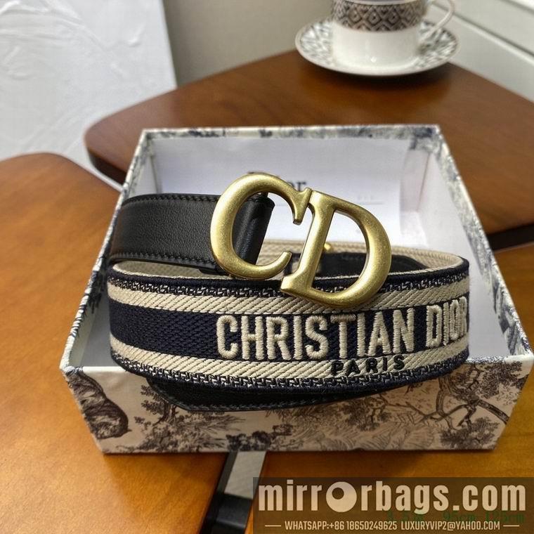 Dior belt 35mmX95-125cm 7D02