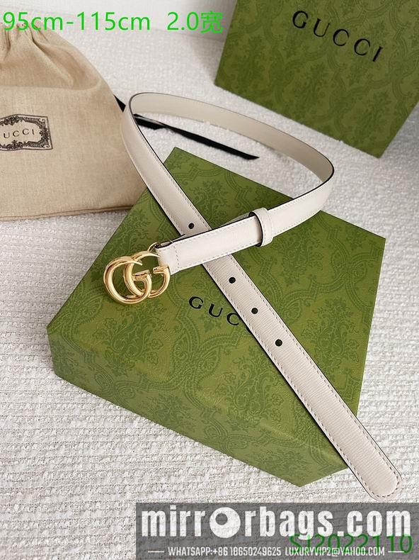 Gucci belt 20mmX95-115cm 7D02
