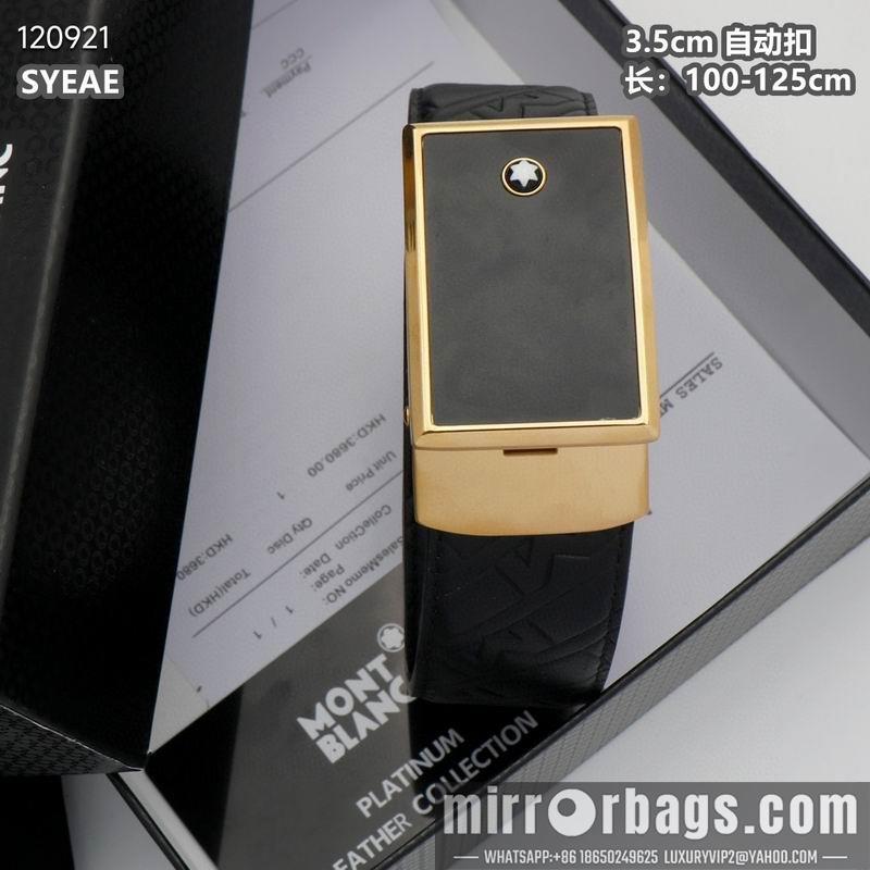 Montblanc belt 自动扣 35mmX100-125cm 8L072007