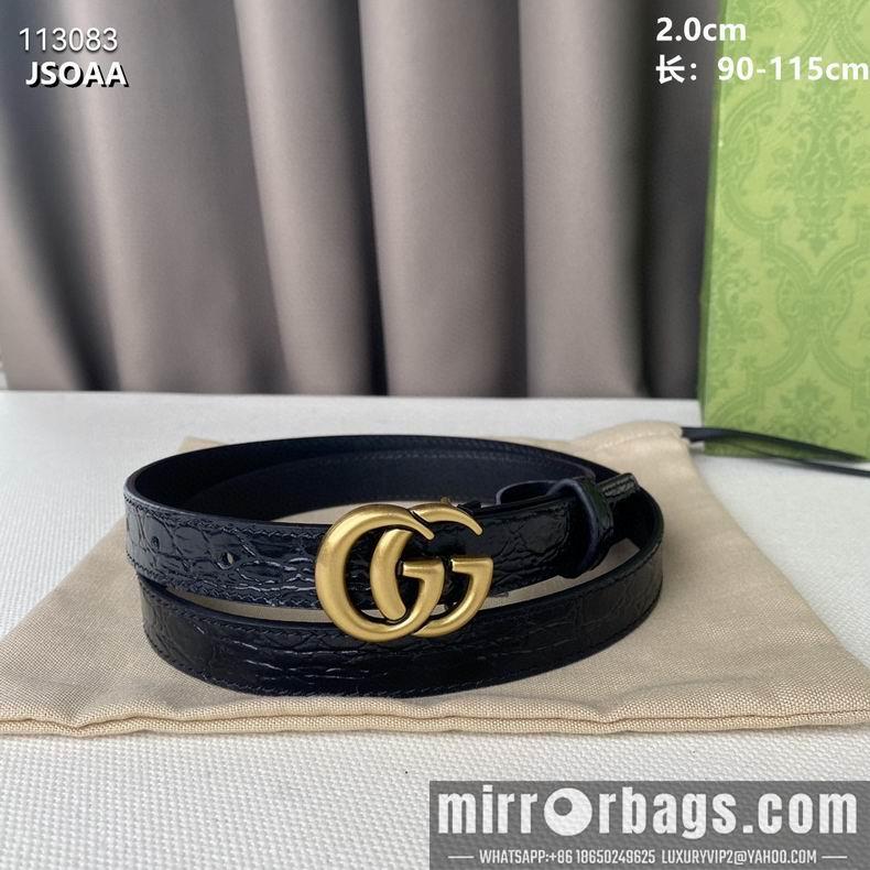 Gucci belt 20mmX90-115cm 8L11