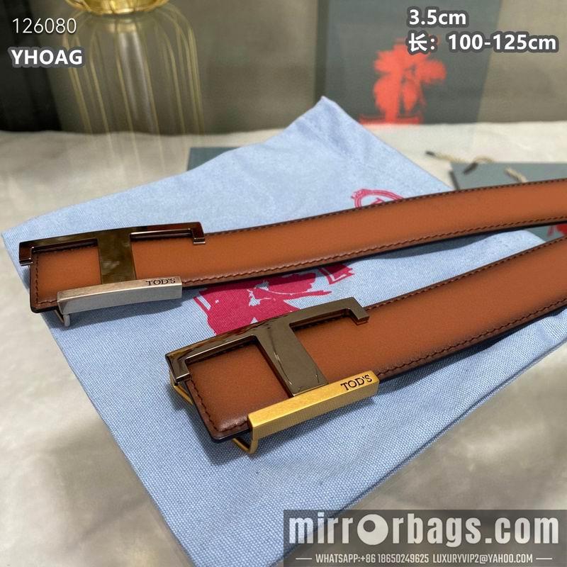 Tod's belt 35mmX100-125cm 8L06