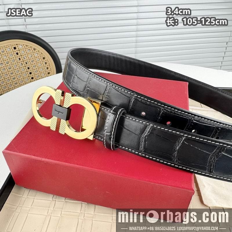 Ferragamo belt 34mmX105-125cm 8L13