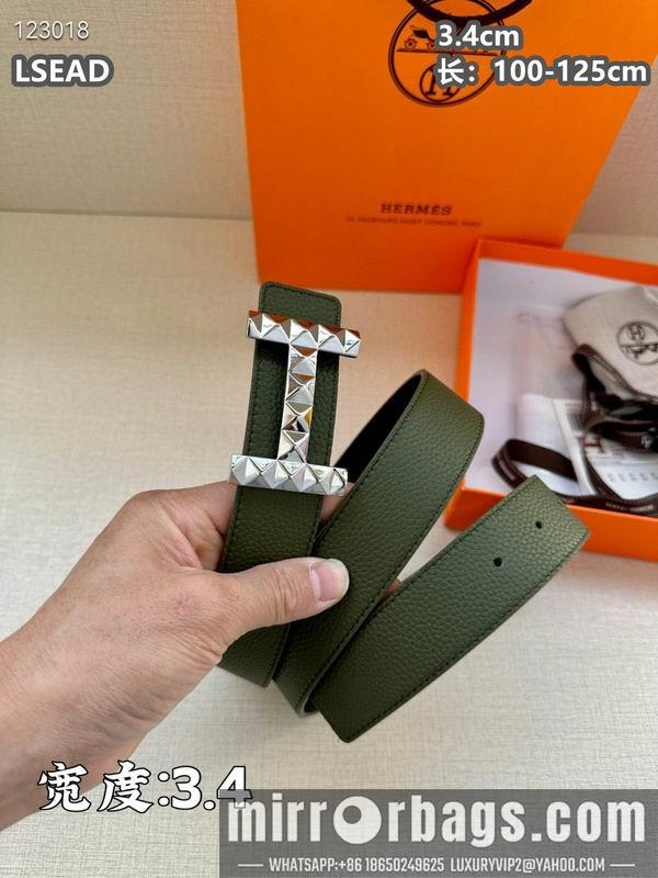 Hermes belt 34mmX100-125cm 8L06