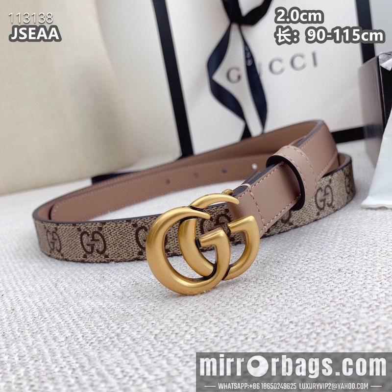 Gucci belt 20mmX90-115cm 8L15