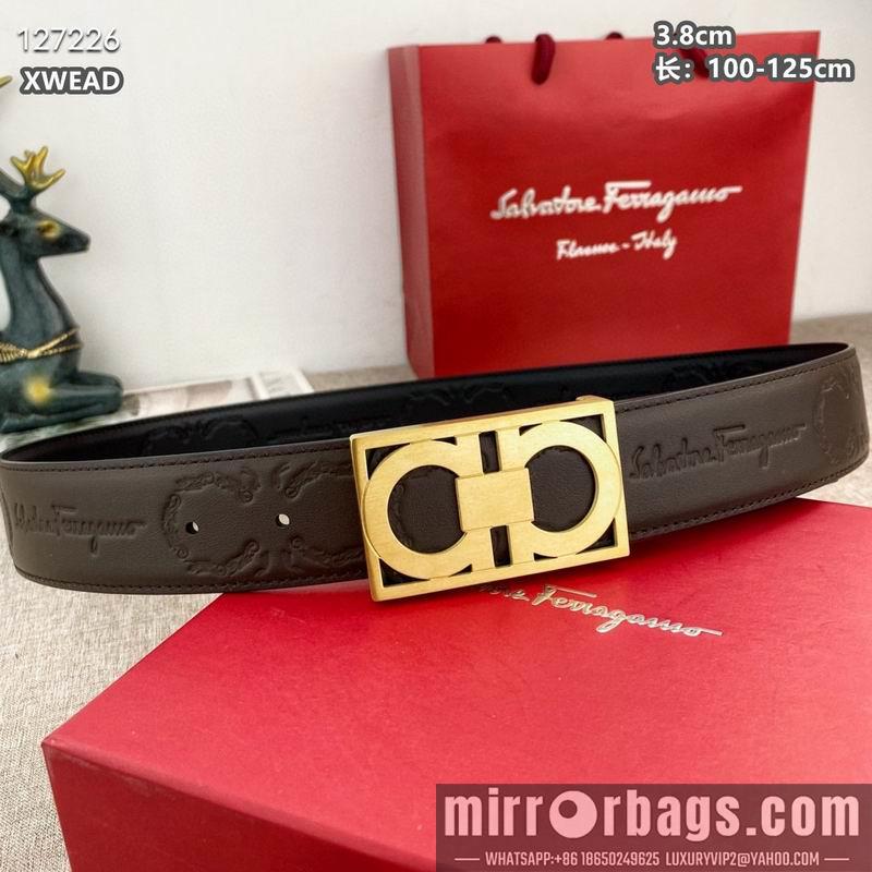 Ferragamo belt 38mmX100-125cm 8L19