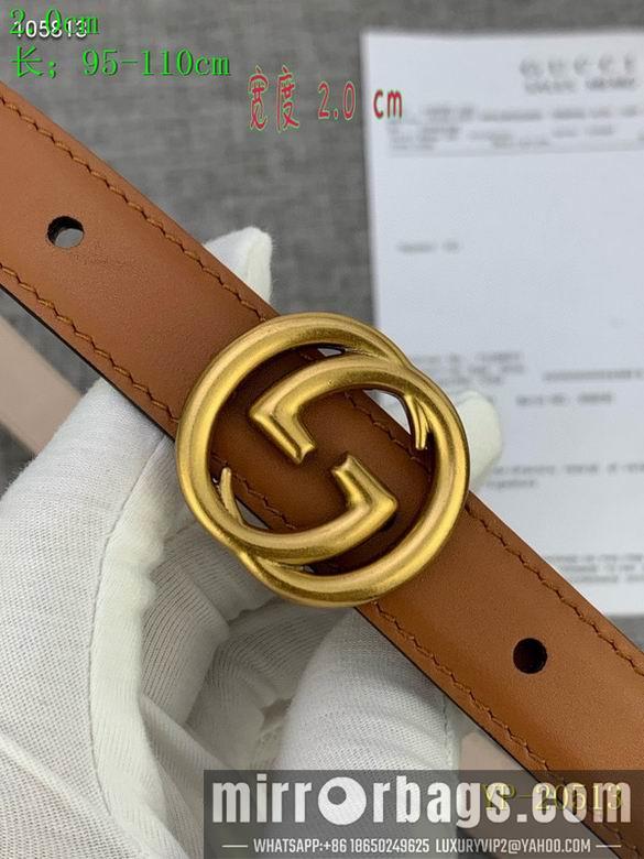 Gucci belt 20mm 95-110cm 8L01