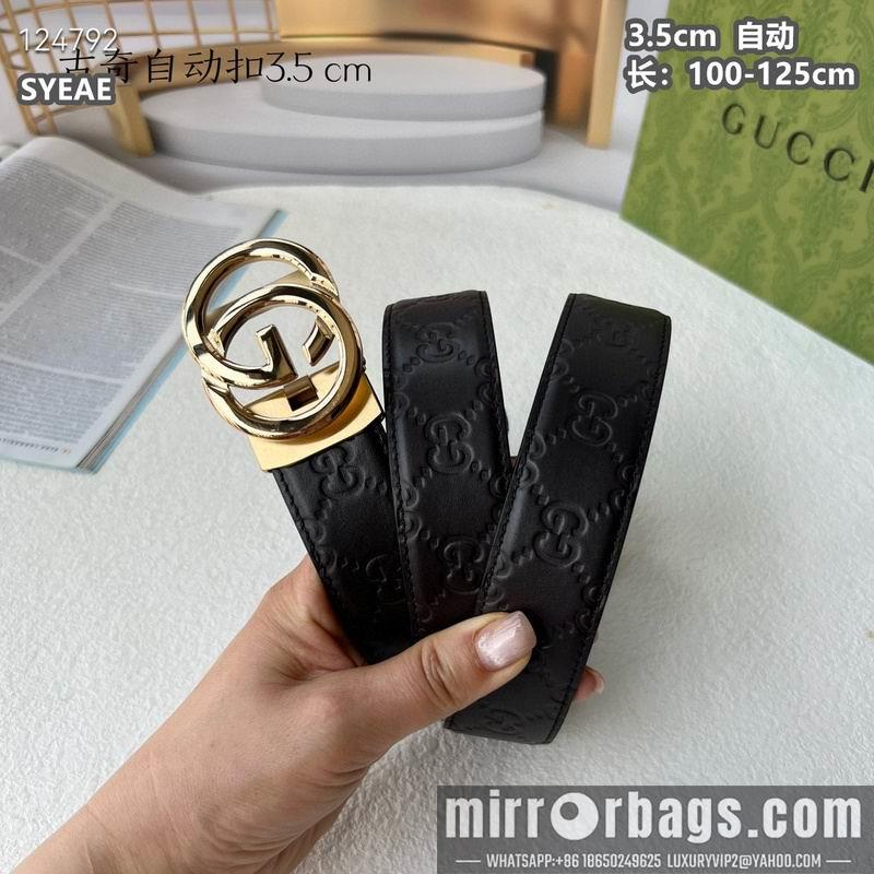 Gucci belt 35mmX100-125cm 8L17