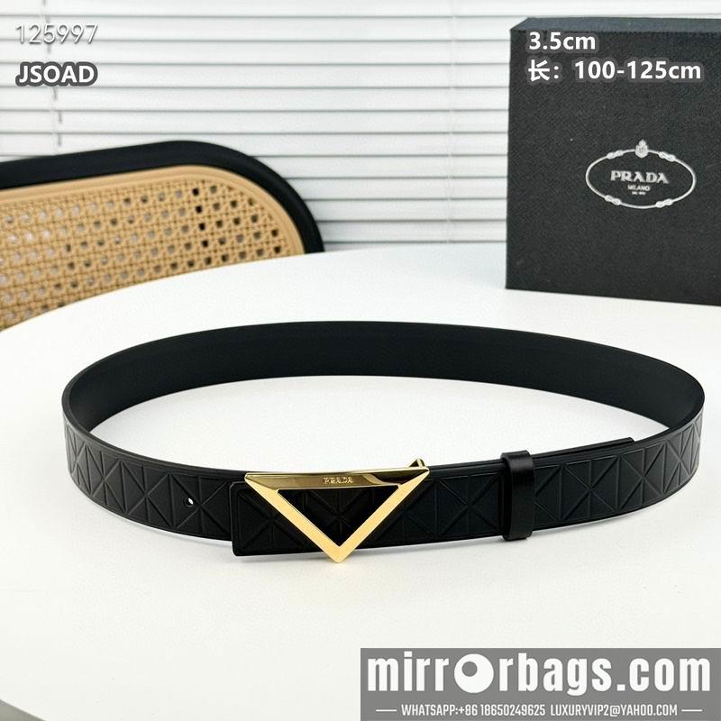 Prada belt 35mmX100-125cm 8L38