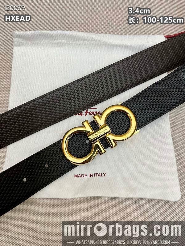 Ferragamo belt 34mmX100-125cm 8L04