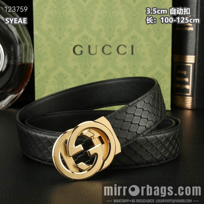 Gucci belt 35mmX100-125cm 8L54