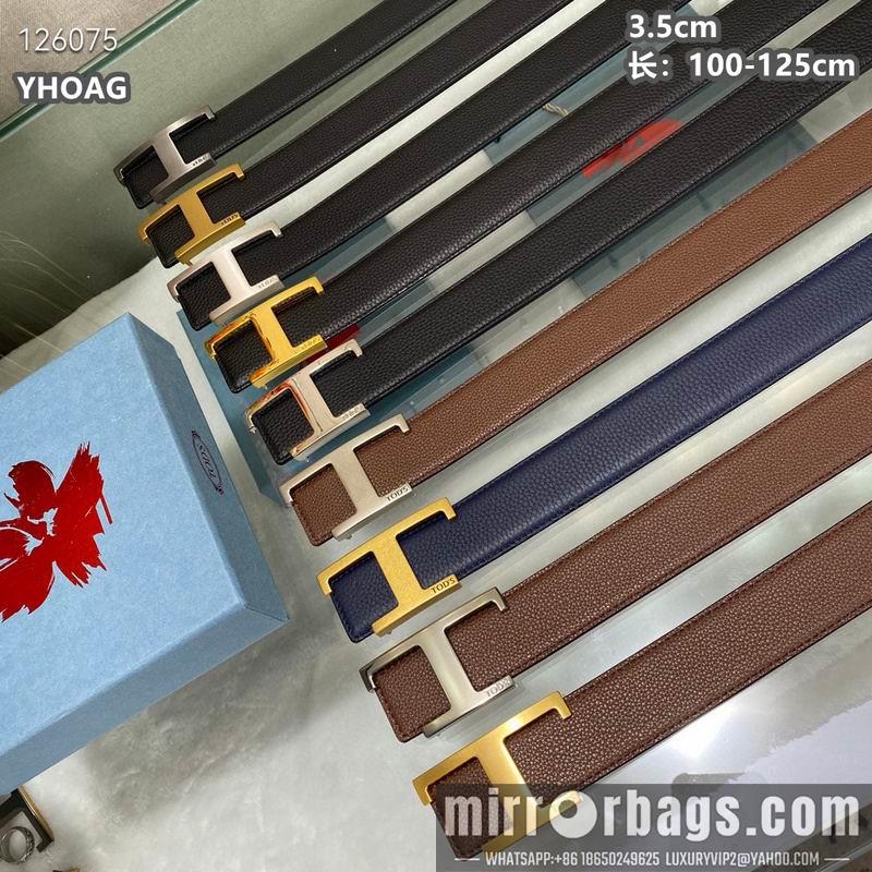 Tod's belt 35mmX100-125cm 8L07