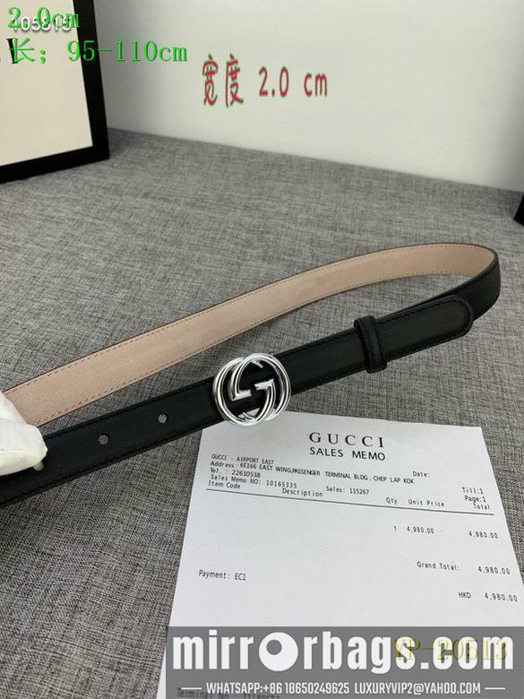 Gucci belt 20mm 95-110cm 8L01