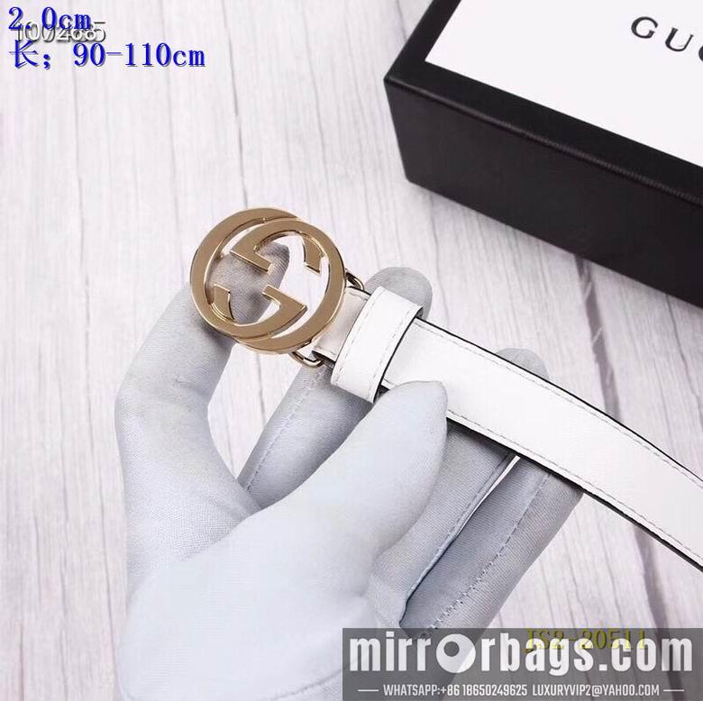 Gucci belt 20mm 90-110cm 8L01
