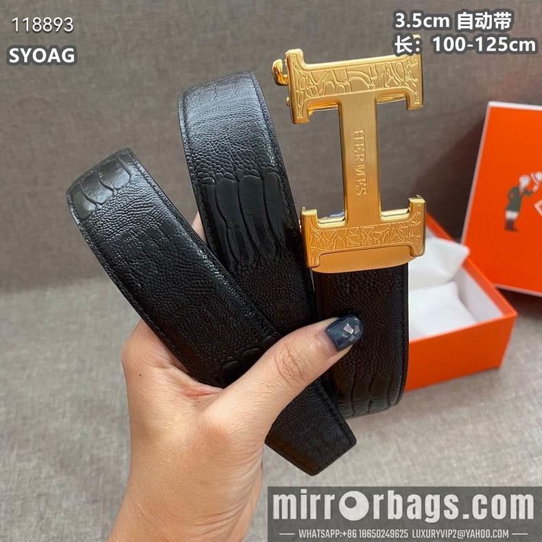 Hermes belt自动带 35mmX100-125cm 8L010801