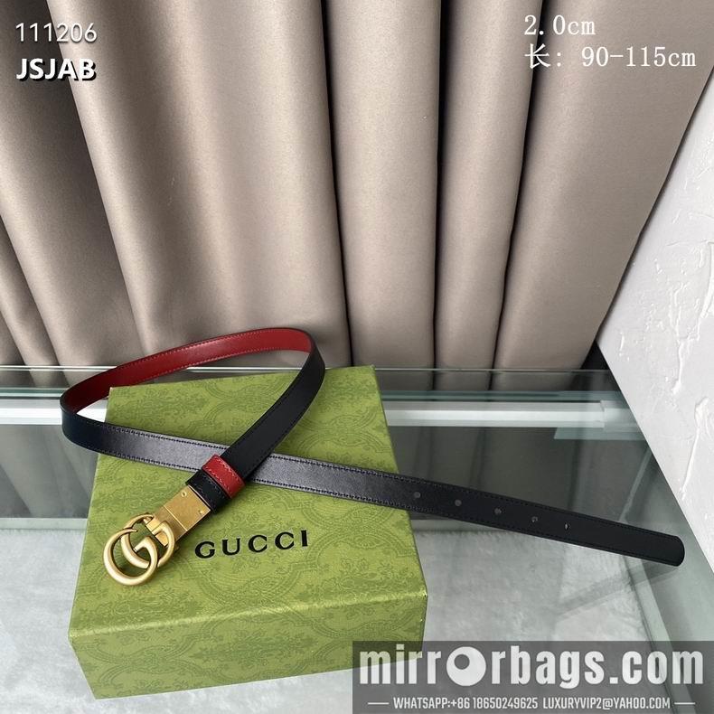 Gucci Belt 20mm 90-115cm 8L01
