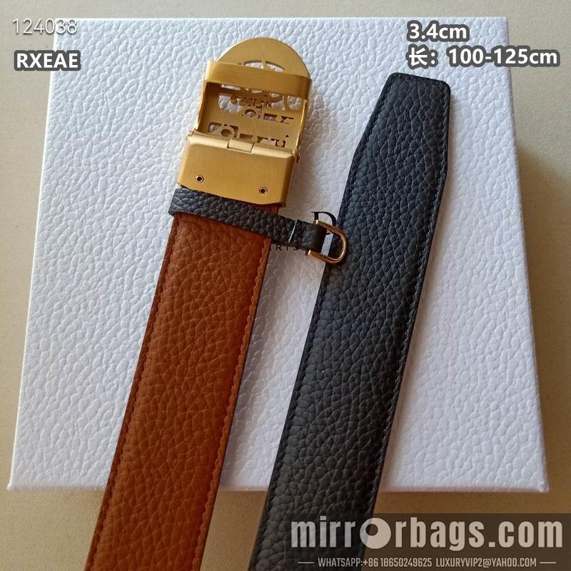 Dior belt 34mmX100-125cm 8L06