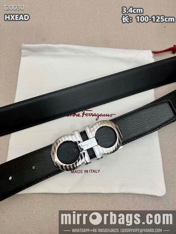 Ferragamo belt 34mmX100-125cm 8L03