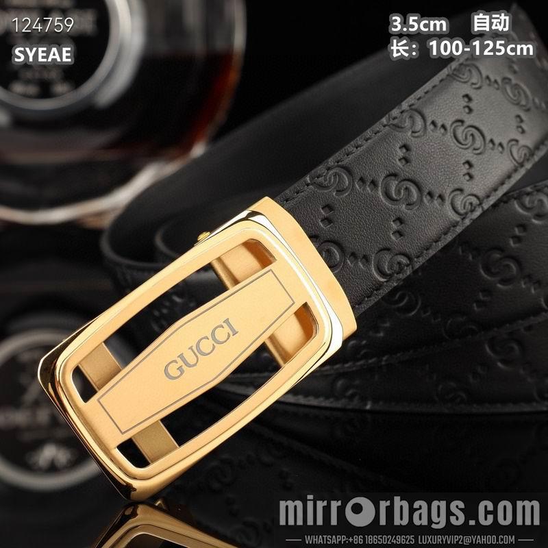 Gucci belt 35mmX100-125cm 8L19