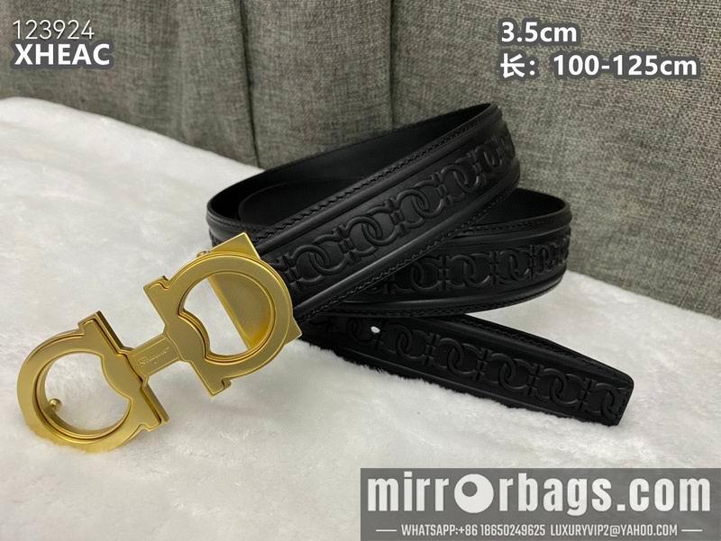 Ferragamo belt 35mmX100-125cm 8L45