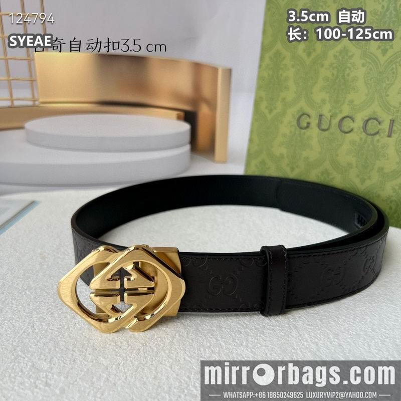 Gucci belt 35mmX100-125cm 8L15