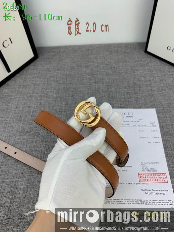 Gucci belt 20mm 95-110cm 8L01