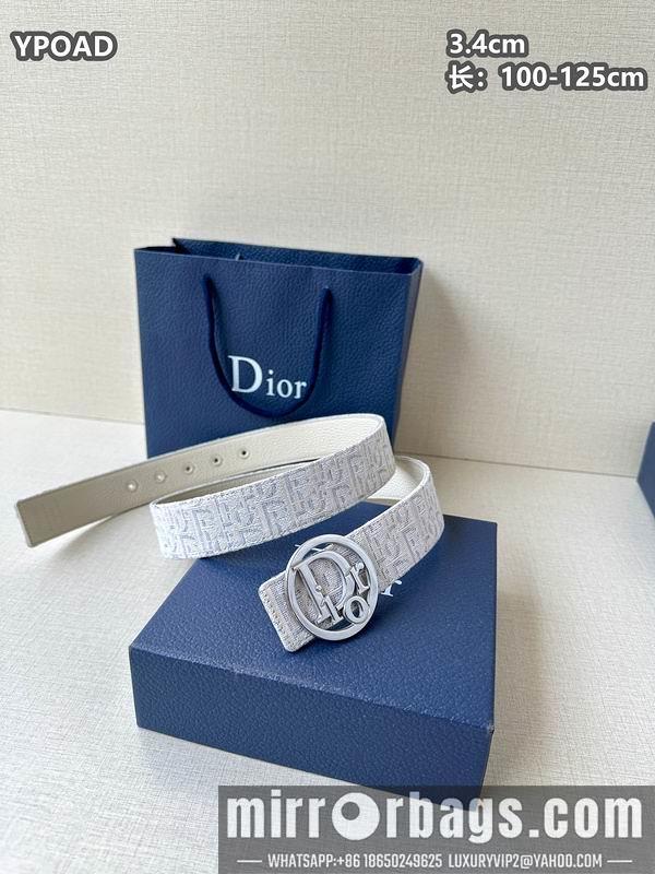 Dior belt 34mmX100-125cm 8L08