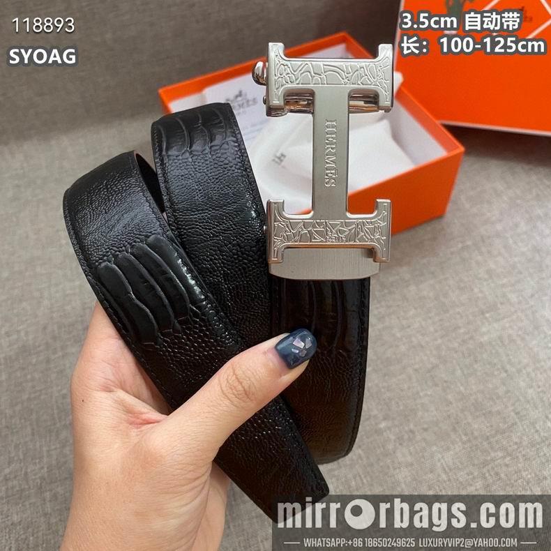 Hermes belt自动带 35mmX100-125cm 8L010801