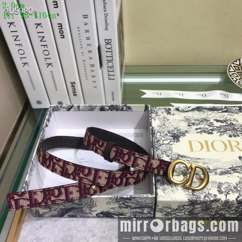 Dior Belt 20mmX95-110cm 7d12