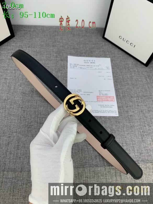 Gucci belt 20mm 95-110cm 8L01