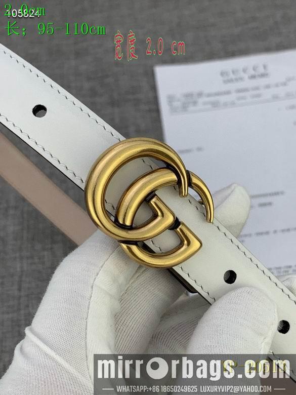 Gucci belt 20mm 95-110cm 8L01