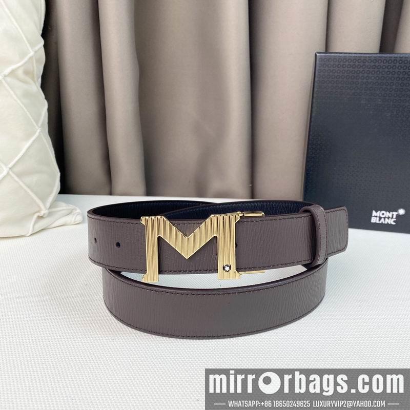 Montblanc belt 35mmX95-125cm 7D07