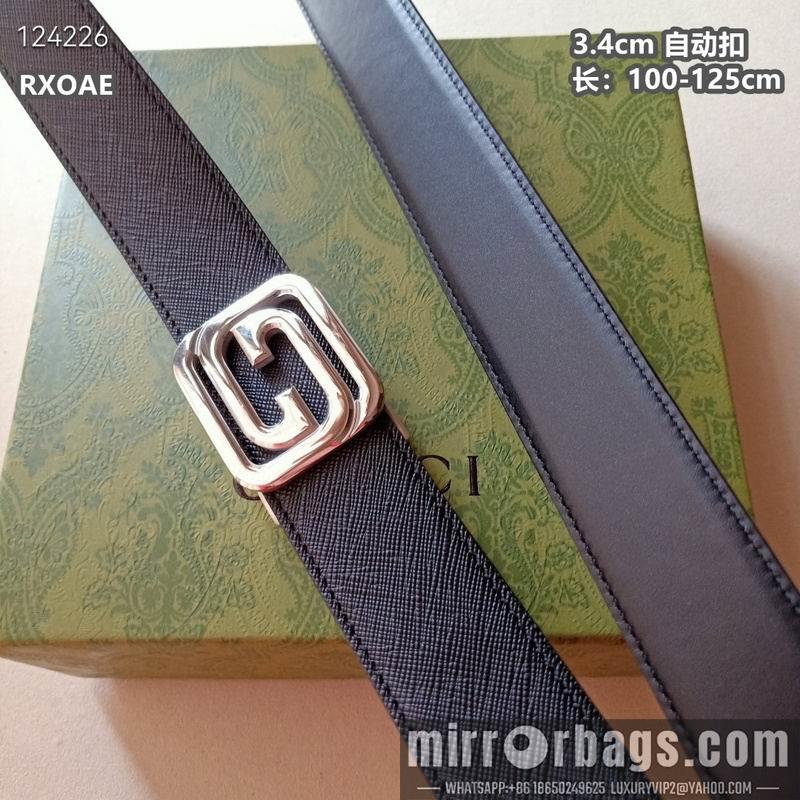 Gucci belt 34mmX100-125cm 8L21