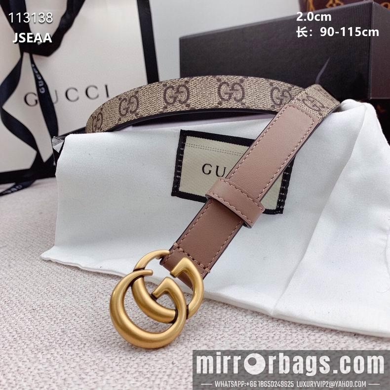 Gucci belt 20mmX90-115cm 8L07