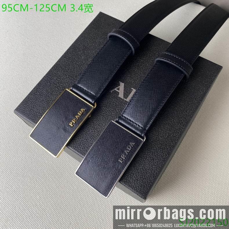 Prada Belt 34mmX95-125cm 7D05