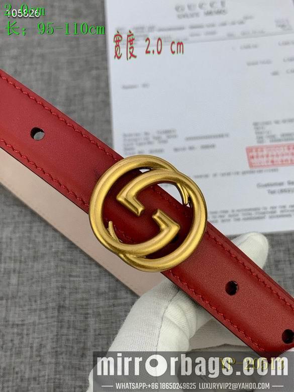 Gucci belt 20mm 95-110cm 8L01
