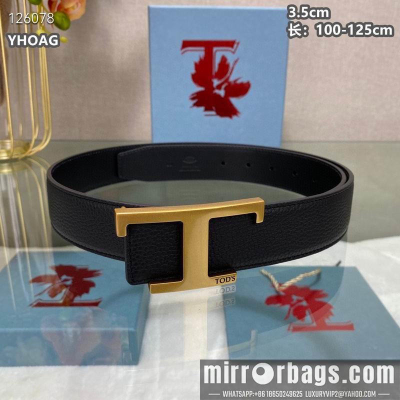 Tod's belt 35mmX100-125cm 8L07