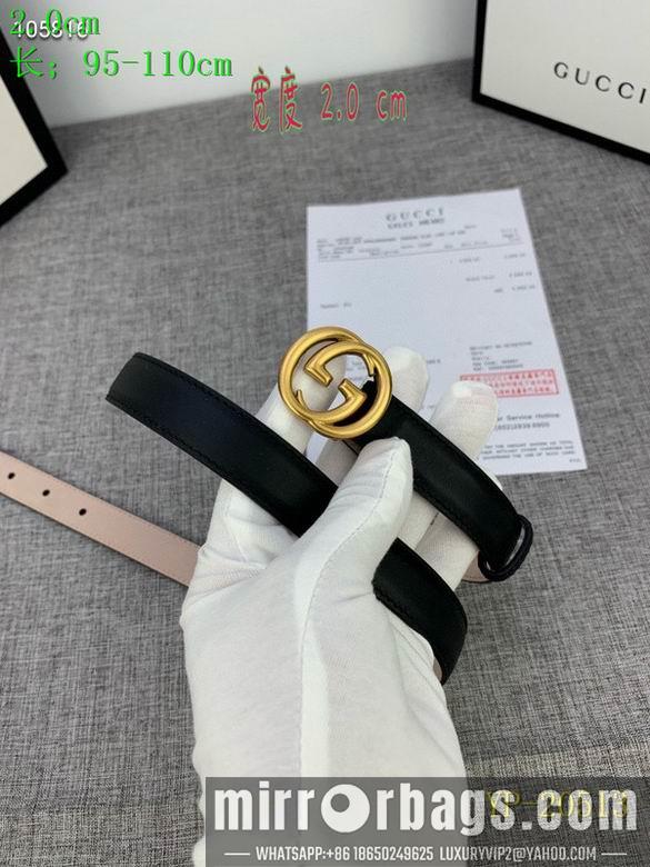 Gucci belt 20mm 95-110cm 8L01