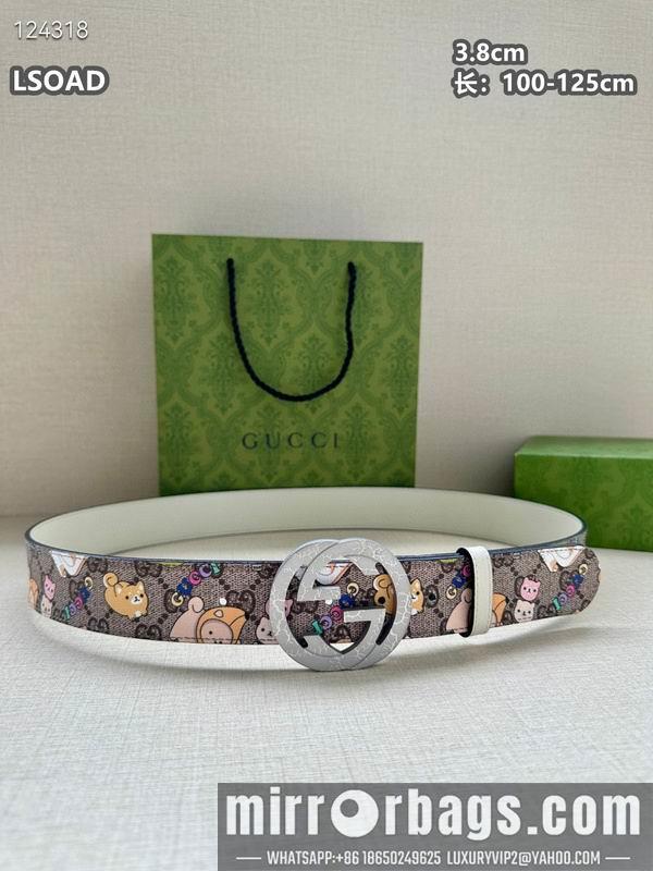 Gucci belt 38mmX100-125cm 8L32