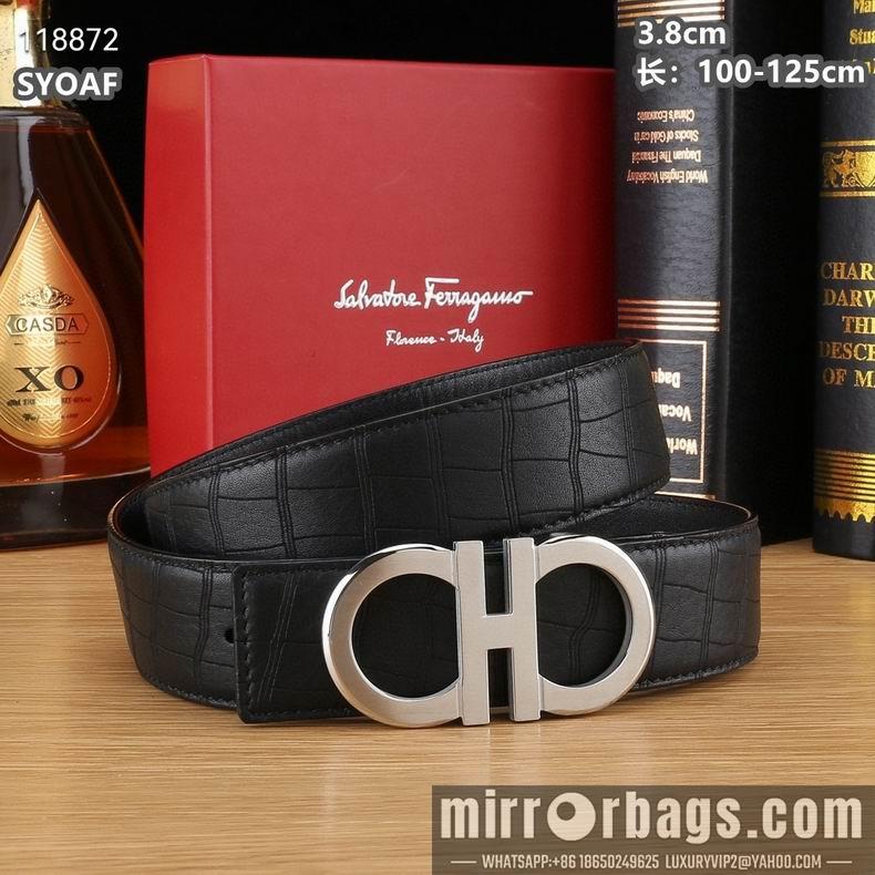 Ferragamo belt 38mmX100-125cm 8L14