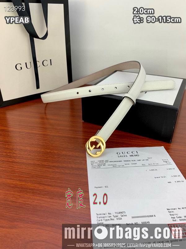 Gucci belt 20mmX90-115cm 8L24