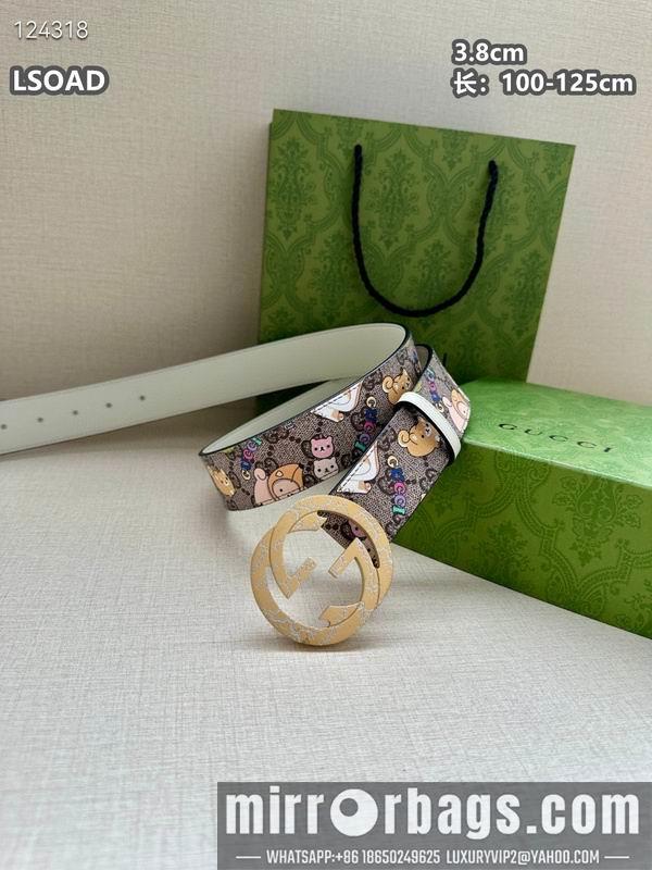 Gucci belt 38mmX100-125cm 8L32