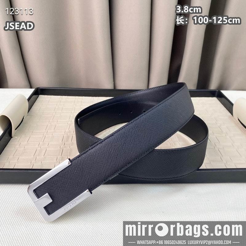 Prada belt 38mmX100-125cm 8L06