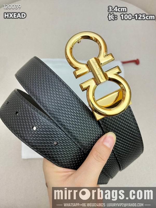 Ferragamo belt 34mmX100-125cm 8L04