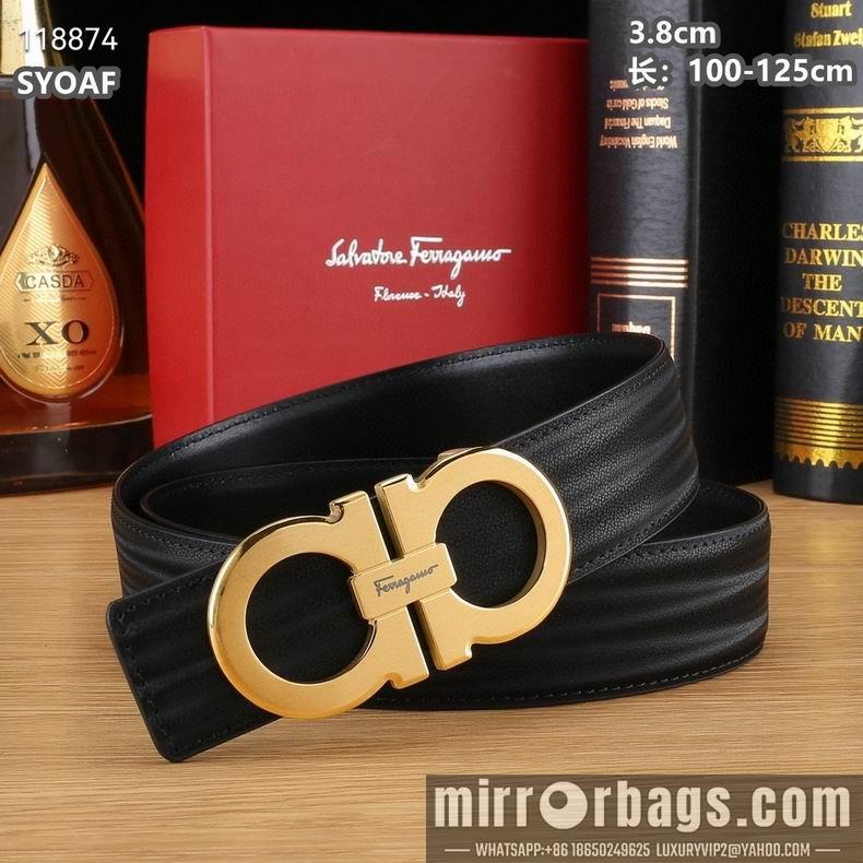 Ferragamo belt 38mmX100-125cm 8L15