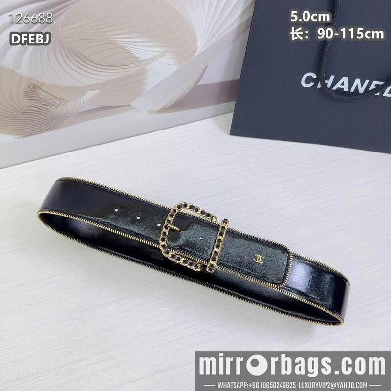 Chanel belt 50mmX90-115cm 8L01