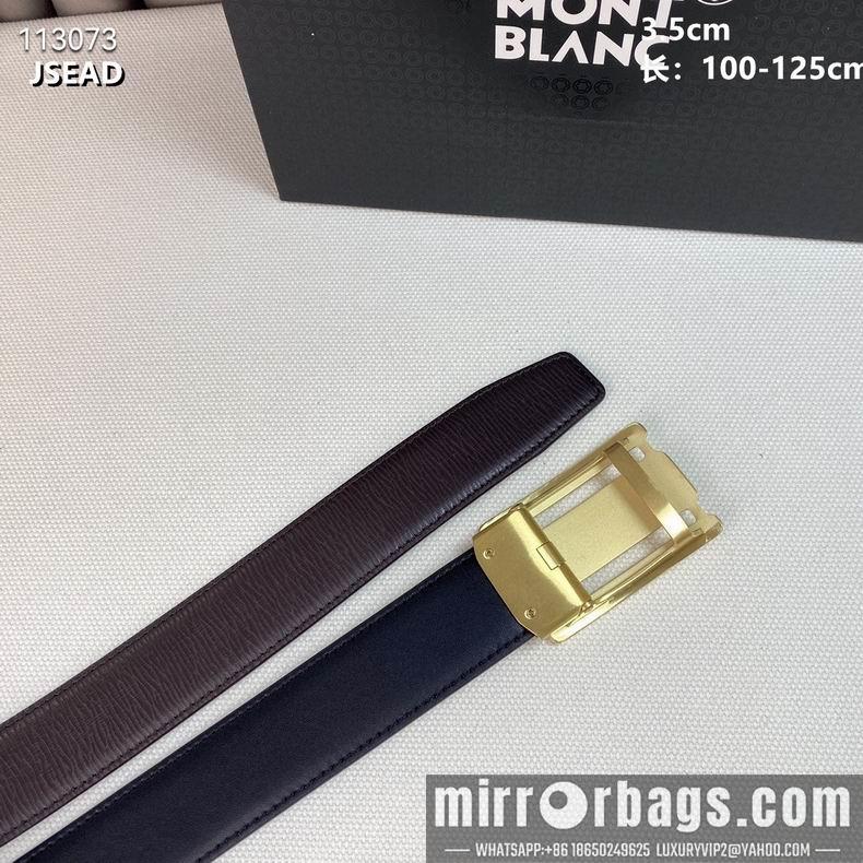 Montblanc belt自动带 35mmX100-125cm 8L03